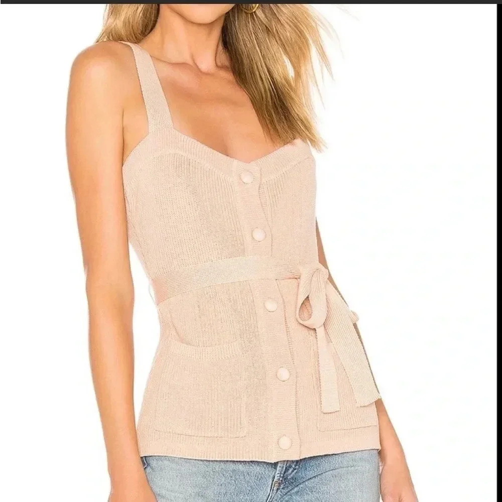 Revolve Tularosa pink knit sweater top